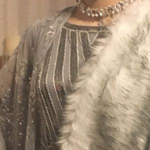 Silver Sequin 20’s replica gown